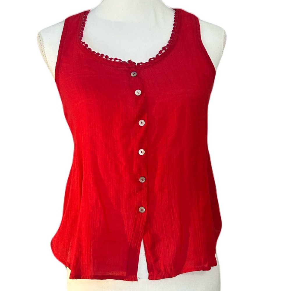 NWT New Look Crochet Back Tank Top, Size XS